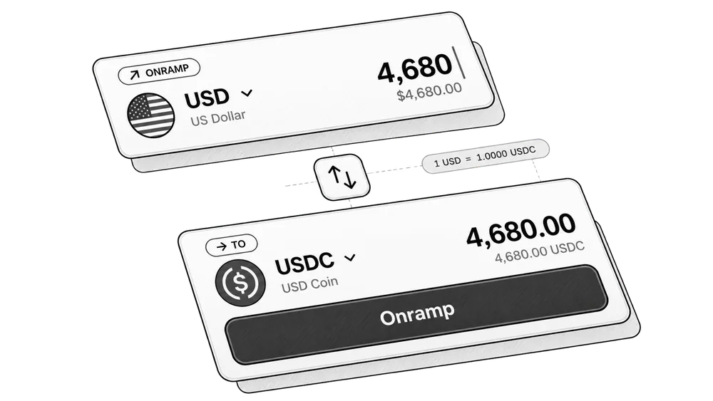Conversión de 4.680 dólares estadounidenses a USDC con el tipo a la vista.
